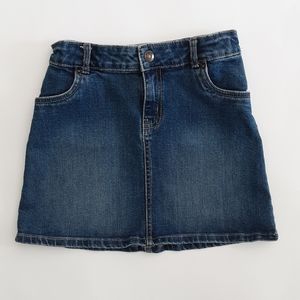 Carter's blue jeans denim skirt youth girl size 8